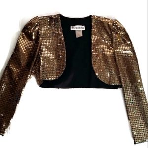Vintage Roberta sequin half Blazer